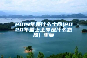 2019年是什么土命(2020年壁上土命是什么意思)_重复