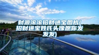 财源滚滚招财进宝图片(招财进宝姓氏头像愿你发发发)
