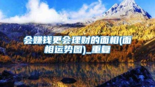 会赚钱更会理财的面相(面相运势图)_重复