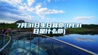 7月31日生日算命(1月31日是什么命)
