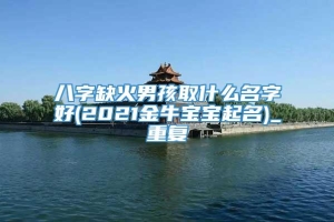 八字缺火男孩取什么名字好(2021金牛宝宝起名)_重复