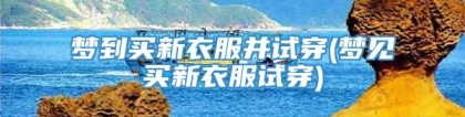 梦到买新衣服并试穿(梦见买新衣服试穿)