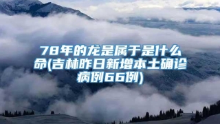 78年的龙是属于是什么命(吉林昨日新增本土确诊病例66例)