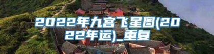 2022年九宫飞星图(2022年运)_重复