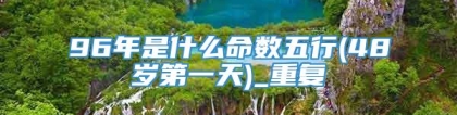 96年是什么命数五行(48岁第一天)_重复