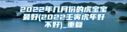 2022年几月份的虎宝宝最好(2022壬寅虎年好不好)_重复