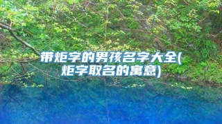 带炬字的男孩名字大全(炬字取名的寓意)