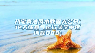 八宅真法风水教程大公开(12天练真气运行法学中医课程008)