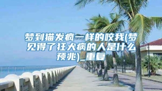 梦到猫发疯一样的咬我(梦见得了狂犬病的人是什么预兆)_重复