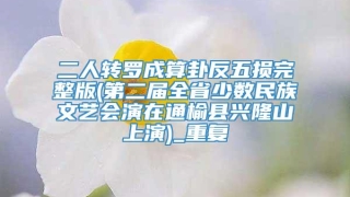 二人转罗成算卦反五损完整版(第二届全省少数民族文艺会演在通榆县兴隆山上演)_重复