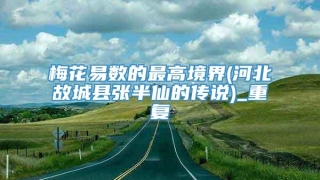 梅花易数的最高境界(河北故城县张半仙的传说)_重复