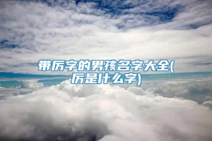 带厉字的男孩名字大全(厉是什么字)