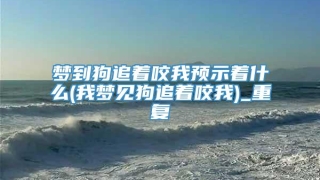 梦到狗追着咬我预示着什么(我梦见狗追着咬我)_重复