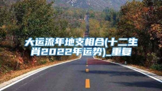 大运流年地支相合(十二生肖2022年运势)_重复
