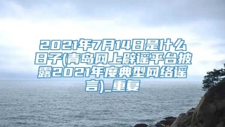 2021年7月14日是什么日子(青岛网上辟谣平台披露2021年度典型网络谣言)_重复