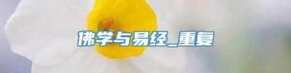 佛学与易经_重复