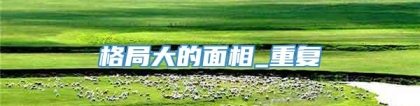 格局大的面相_重复