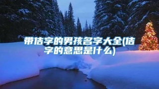 带佶字的男孩名字大全(佶字的意思是什么)