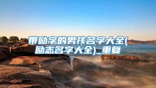 带励字的男孩名字大全(励志名字大全)_重复