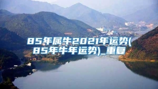 85年属牛2021年运势(85年牛年运势)_重复