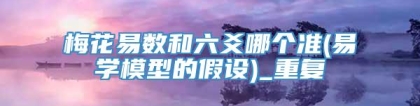 梅花易数和六爻哪个准(易学模型的假设)_重复