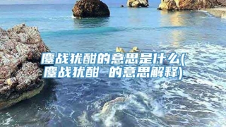 鏖战犹酣的意思是什么(鏖战犹酣 的意思解释)