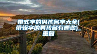 带式字的男孩名字大全(带轾字的男孩名有哪些)_重复