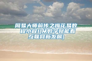 周易大师前传之梅花易数 程小程1(从数字赋能看互联网新发展)