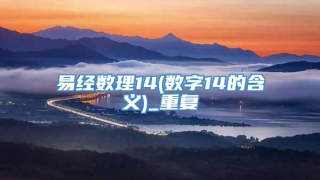 易经数理14(数字14的含义)_重复