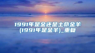 1991年是金还是土命金羊(1991年是金羊)_重复