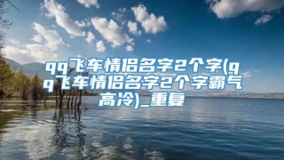 qq飞车情侣名字2个字(qq飞车情侣名字2个字霸气高冷)_重复
