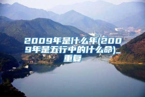 2009年是什么年(2009年是五行中的什么命)_重复