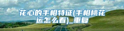 花心的手相特征(手相桃花运怎么看)_重复