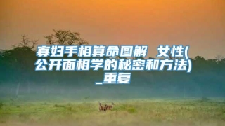 寡妇手相算命图解 女性(公开面相学的秘密和方法)_重复
