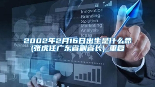 2002年2月16日出生是什么命(张虎任广东省副省长)_重复