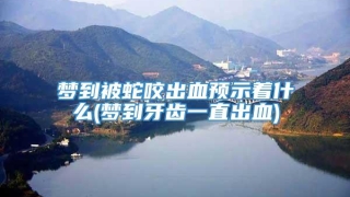 梦到被蛇咬出血预示着什么(梦到牙齿一直出血)