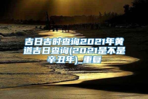 吉日吉时查询2021年黄道吉日查询(2021是不是辛丑年)_重复