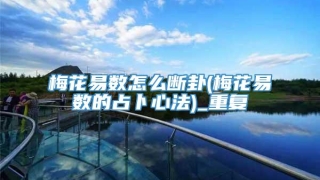 梅花易数怎么断卦(梅花易数的占卜心法)_重复