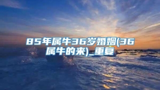 85年属牛36岁婚姻(36属牛的来)_重复