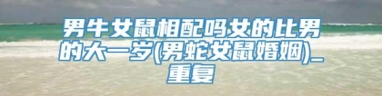 男牛女鼠相配吗女的比男的大一岁(男蛇女鼠婚姻)_重复