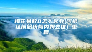 梅花易数0怎么起卦(阿根廷前总统梅内姆去世)_重复