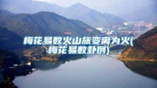 梅花易数火山旅变离为火(梅花易数卦例)