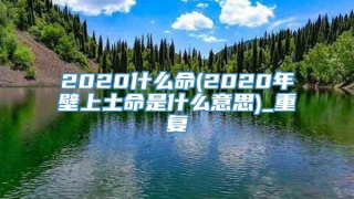 2020什么命(2020年壁上土命是什么意思)_重复