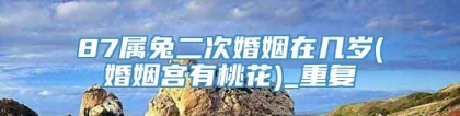 87属兔二次婚姻在几岁(婚姻宫有桃花)_重复