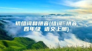 初组词和拼音(组词 拼音四年级 语文上册)