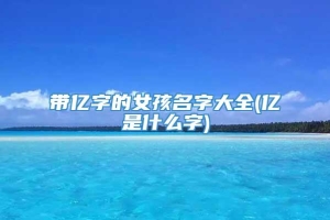 带亿字的女孩名字大全(亿是什么字)