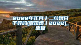 2022年正月十二结婚日子好吗(壹现场丨2022)_重复