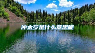 冲太岁是什么意思呢