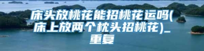 床头放桃花能招桃花运吗(床上放两个枕头招桃花)_重复