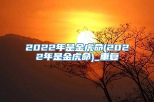 2022年是金虎命(2022年是金虎命)_重复